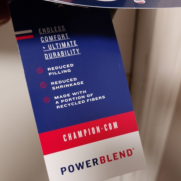 NWT CHAMPION Powerblend Fleece Hoodie Block Camo Logo - Picture 4 of 8